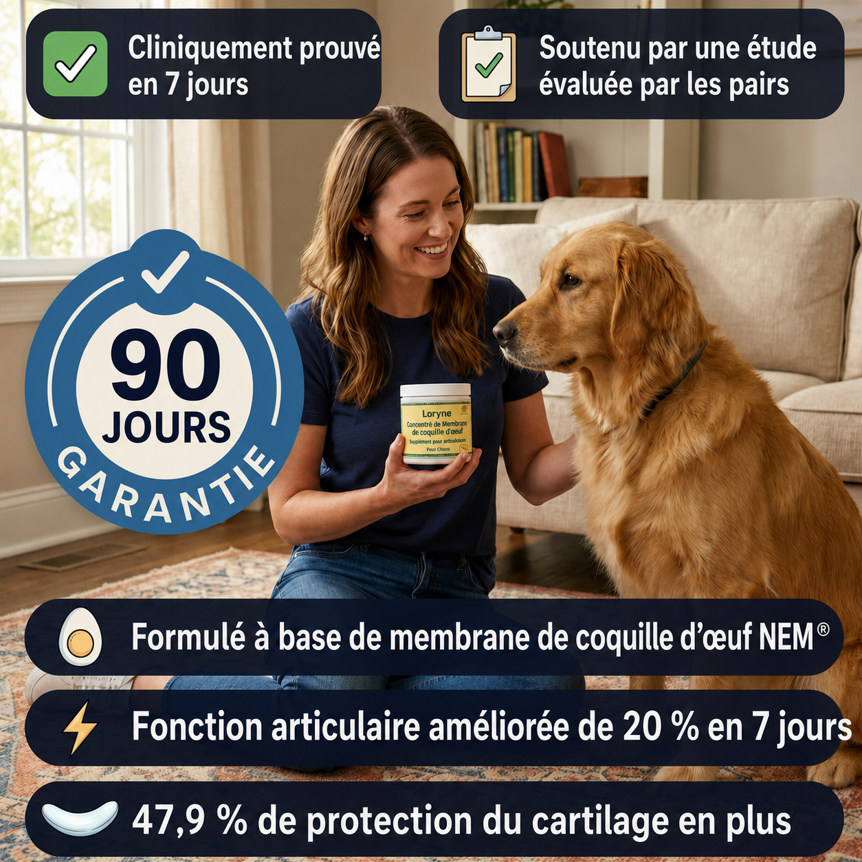 Loryne Bouchées Premium pour la santé des articulations – Formule améliorée