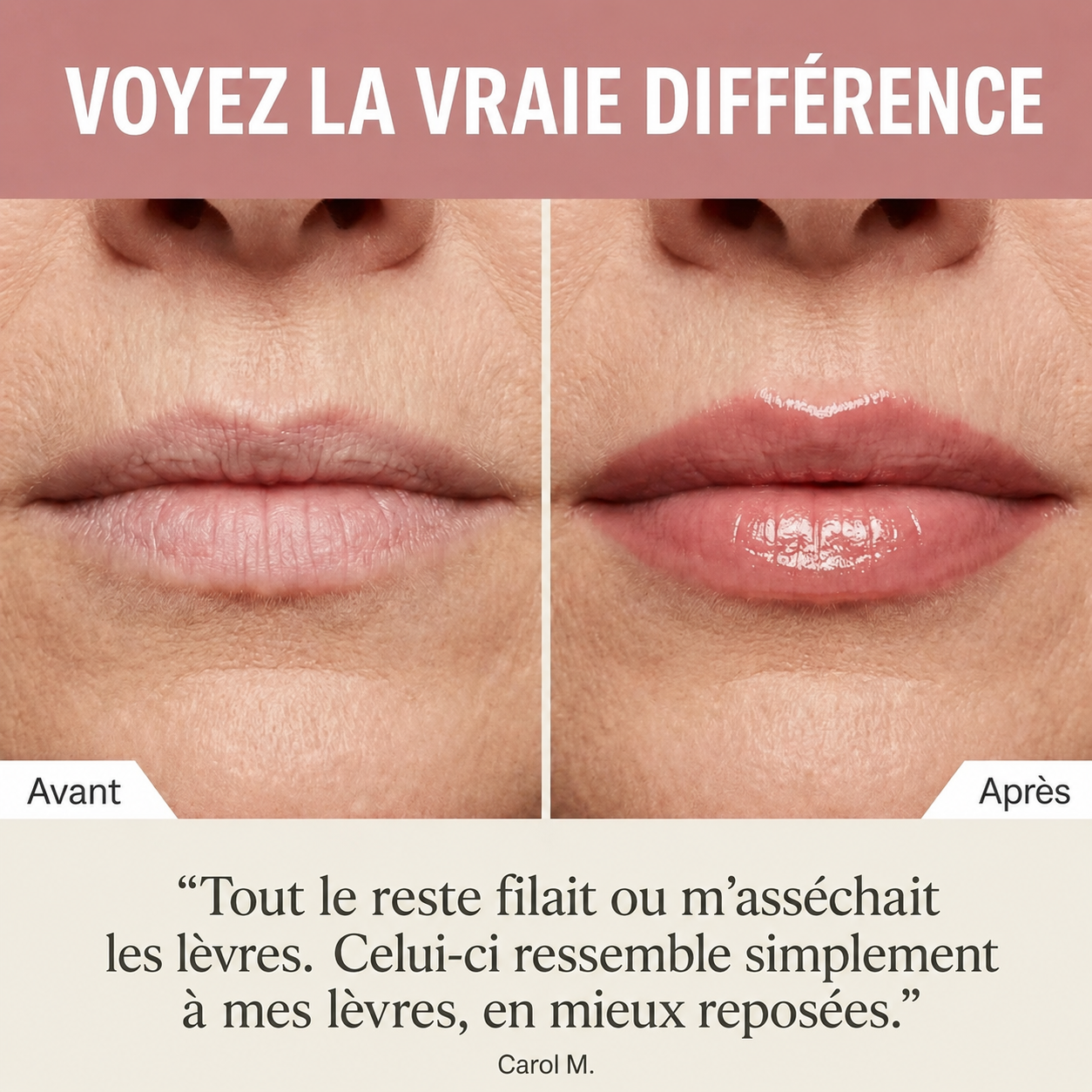 Loryne Teinte à Lèvres — Rajeunissez votre visage de 10 ans en 60 secondes