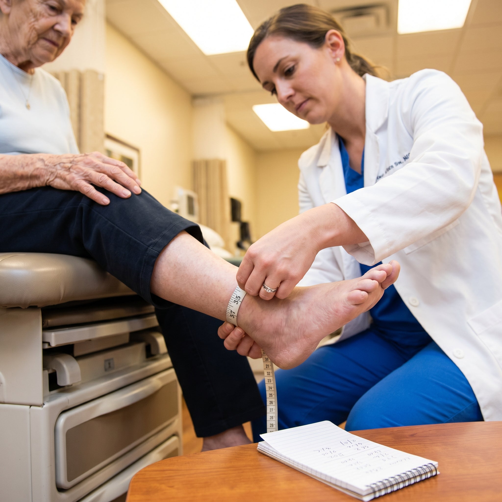 Severe leg edema — swollen ankles and feet