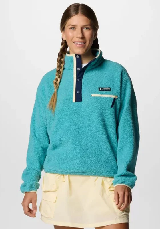 Columbia Helvetia™ II Cropped Half Snap Fleece, Teal