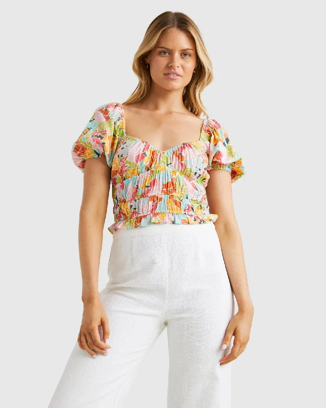 Womens Tropic Highs Crop Top