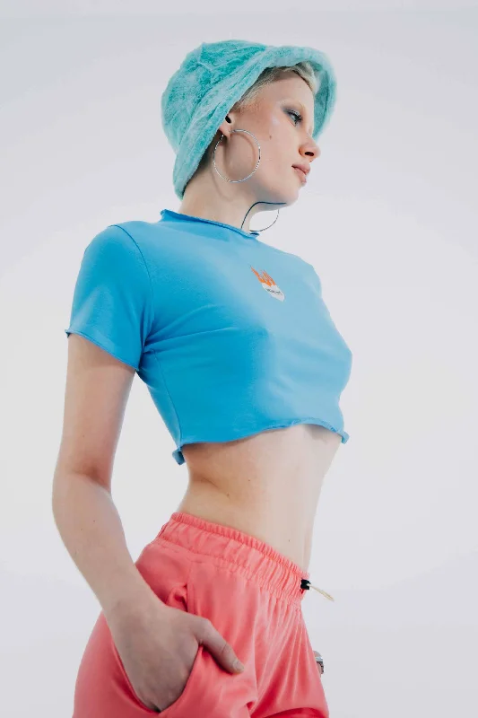 Baby Girl Crop Top Blue