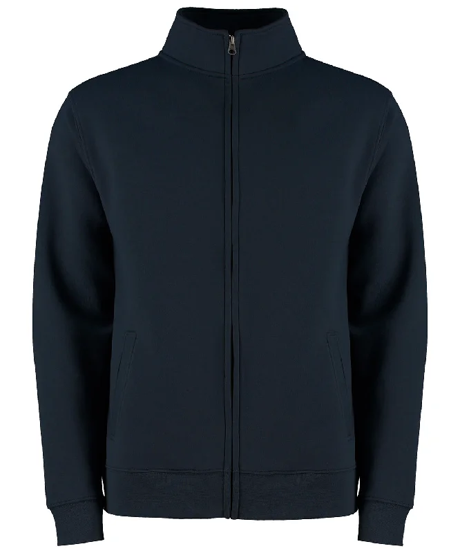 Navy - Regular fit zipped sweatshirt