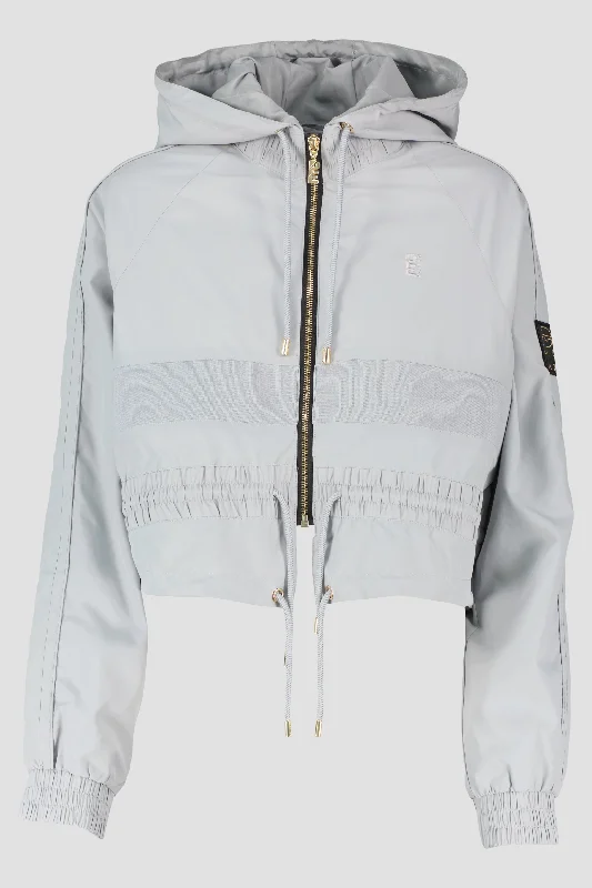 Women's P.E Nation Cropped Man Down Grey Jacket