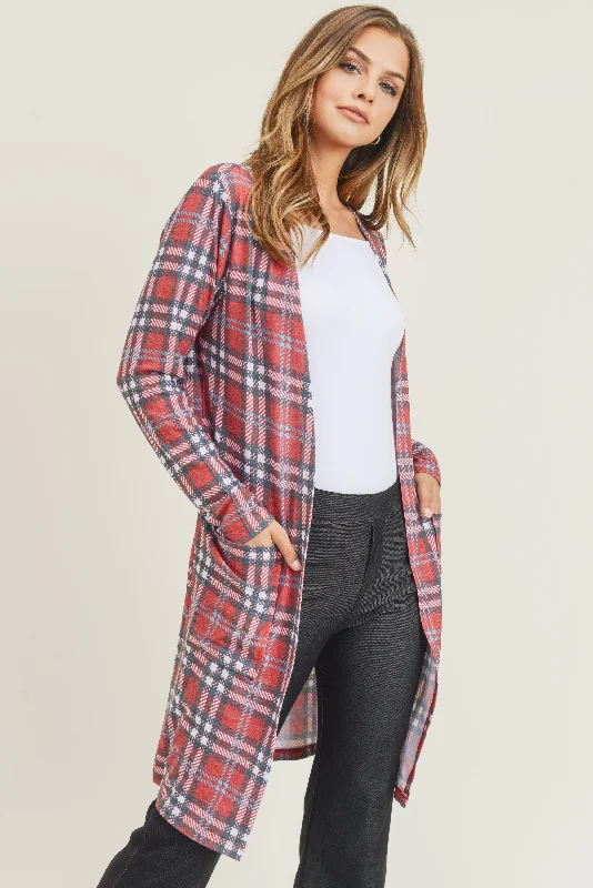 Vintage Plaid Cardigan