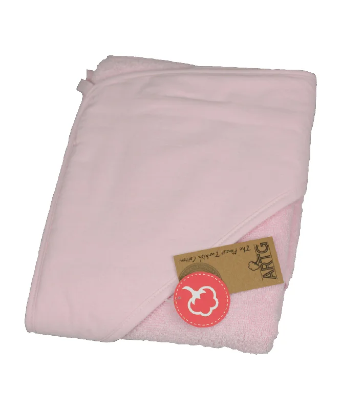 Light Pink/Light Pink/Light Pink - PRINT-Me® baby hooded towel