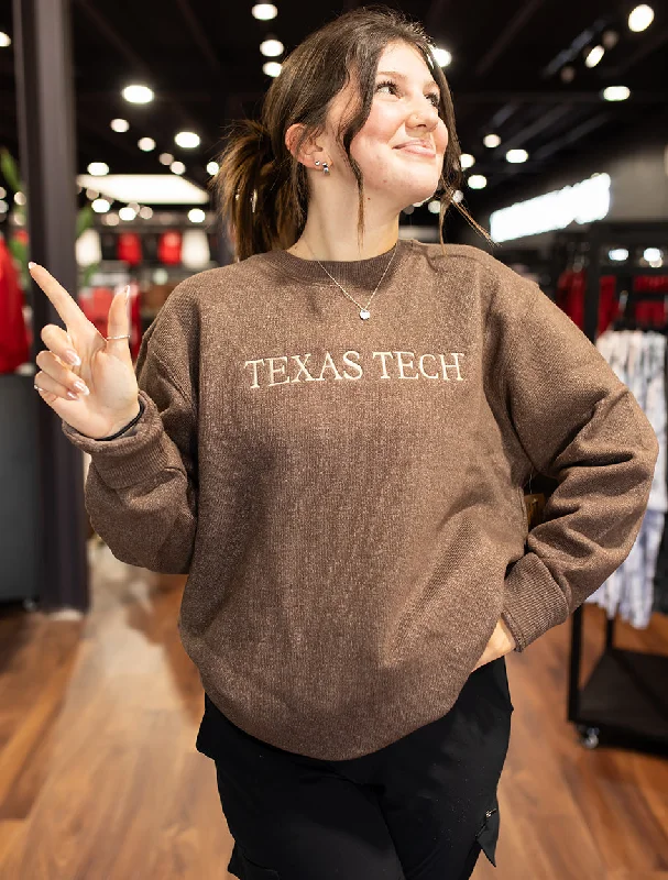 Texas Tech "Nantucket" Knit Crew Sweatshirt