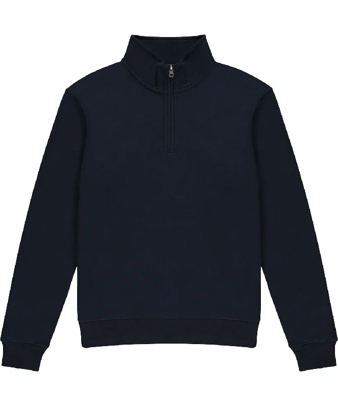 Navy - Regular fit ¼-zip sweatshirt