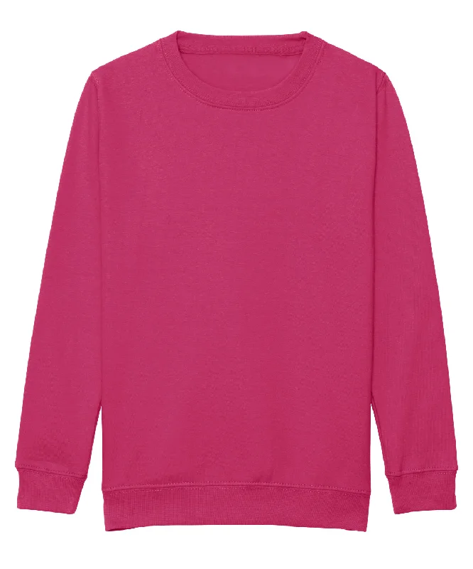 Hot Pink - Kids AWDis sweatshirt