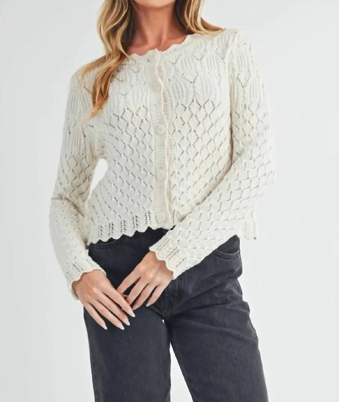 Yvonne Cardigan In Ivory