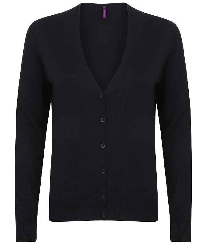 Navy - Women's v-neck cardigan