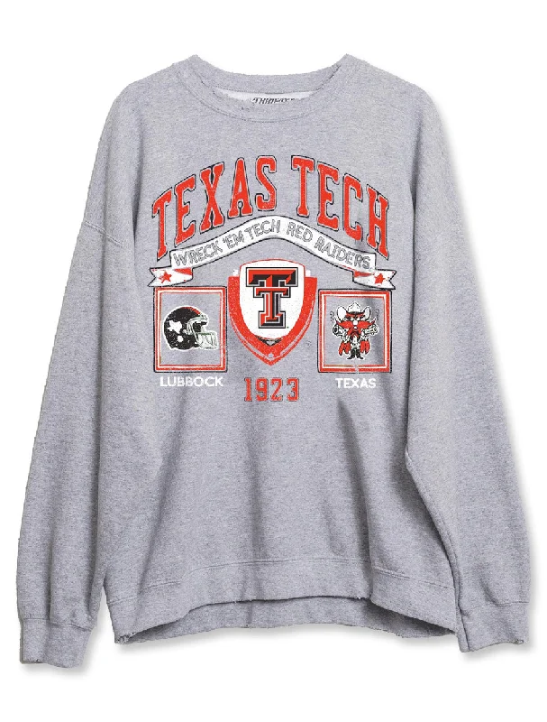 Livy Lu Texas Tech "Prep Patch" Crew Sweatshirt