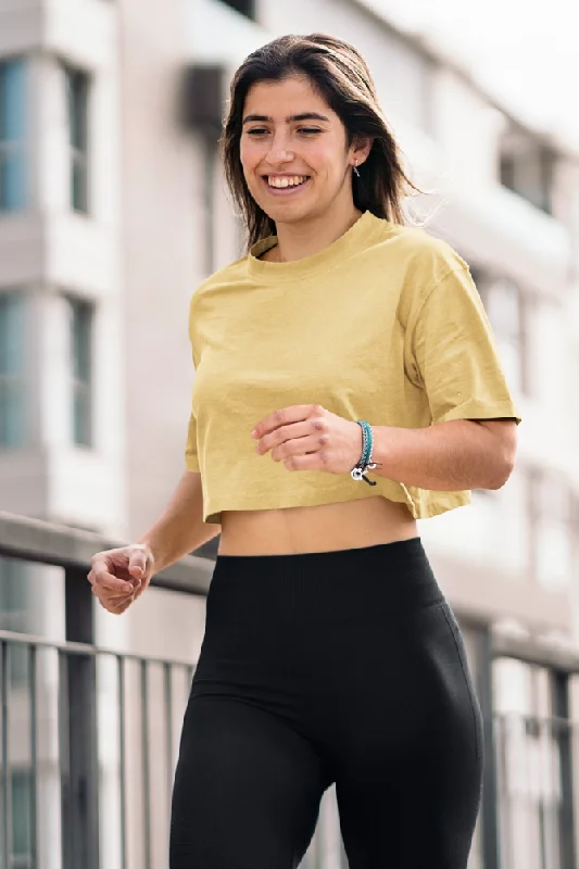 Beige Crop Tops for women