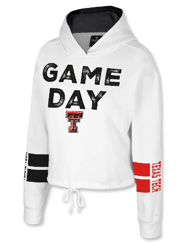 Texas Tech Arena "Game Day" Women's Cinched Cropped Hoodie