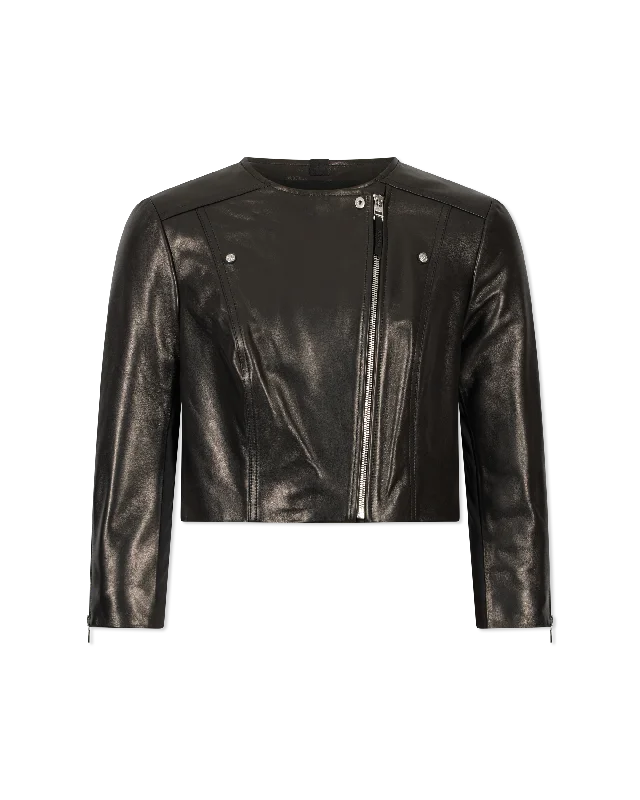 Rudsak Winni Cropped Leather Jacket