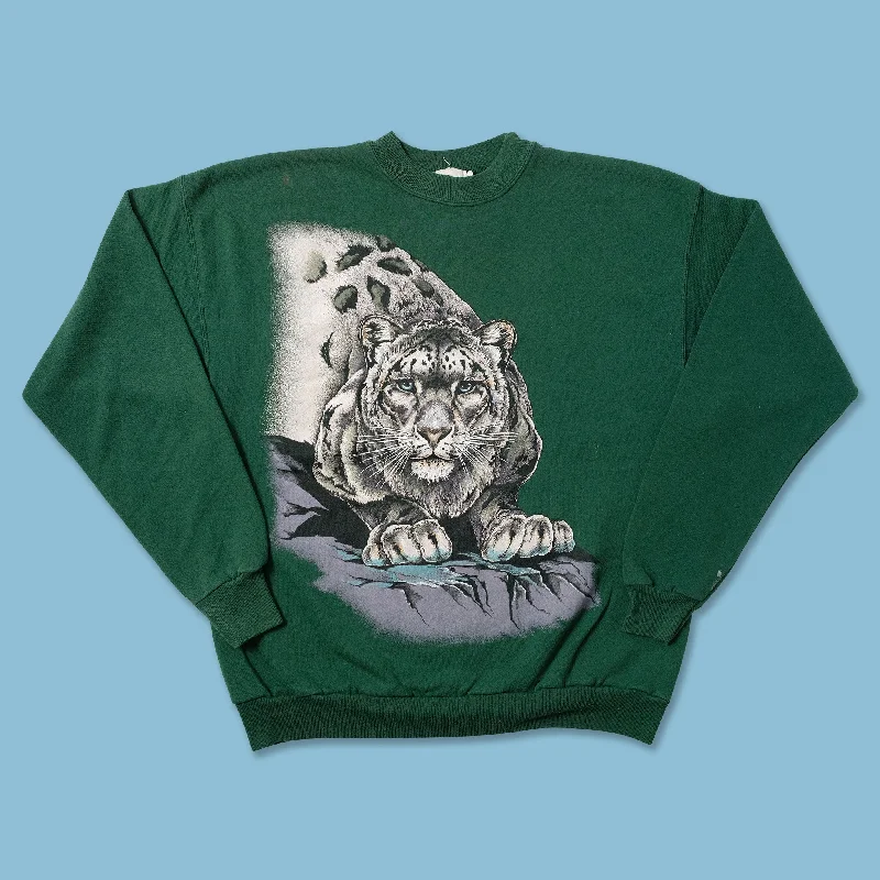 Vintage Snow Leopard Sweater Large