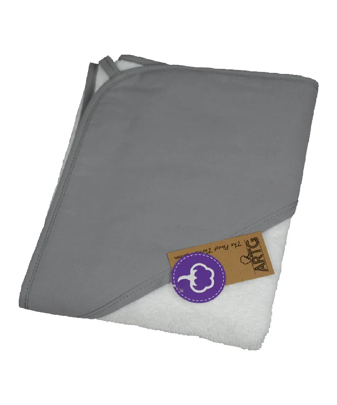 White/Anthracite Grey/Anthracite Grey - PRINT-Me® baby hooded towel