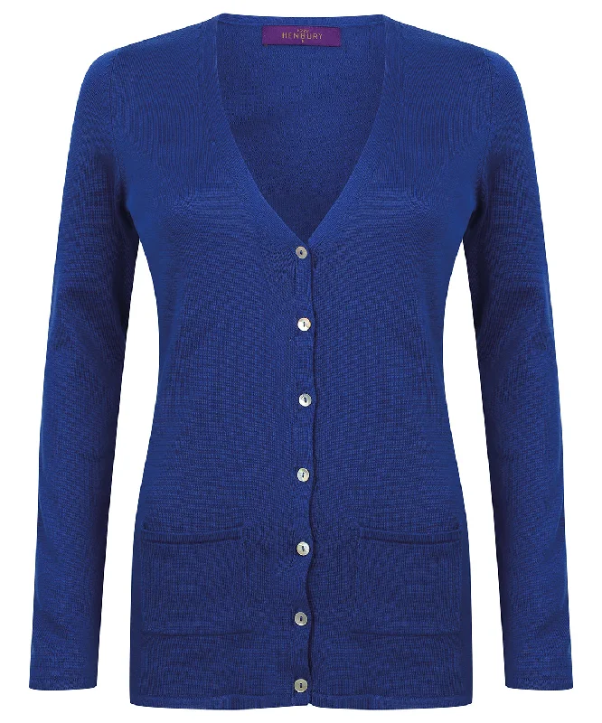 Royal - Women's v-button cardigan