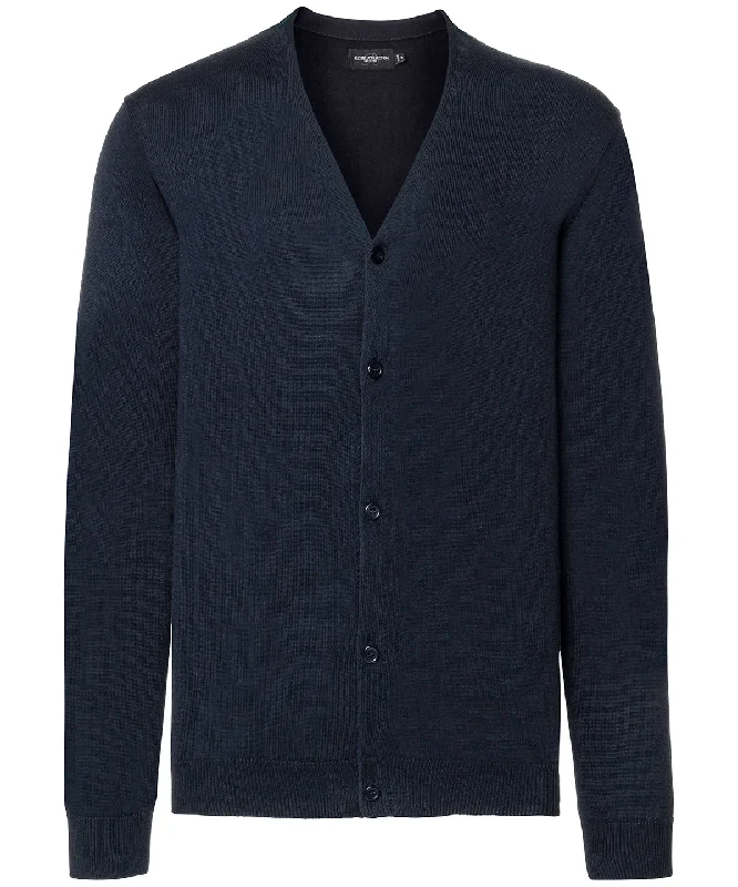 French Navy - V-neck knitted cardigan