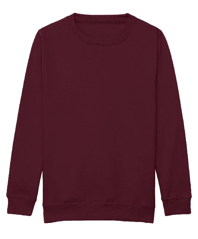 Burgundy - Kids AWDis sweatshirt