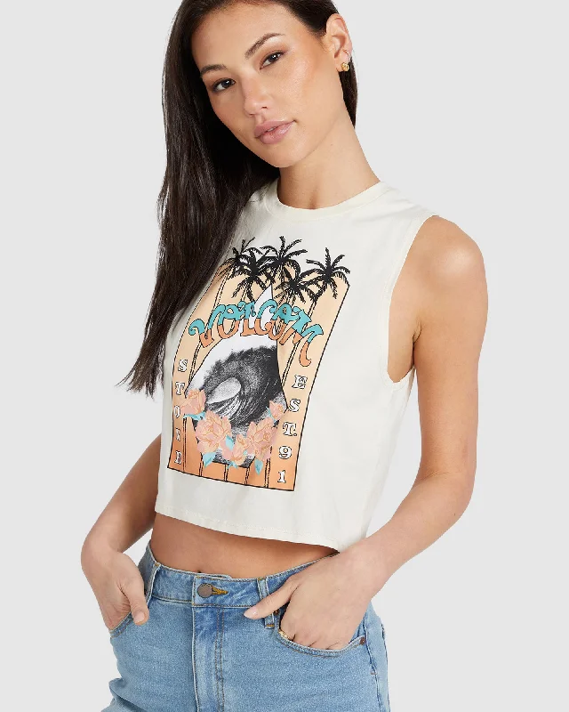 WOMENS STONE HOUR CROP TOP