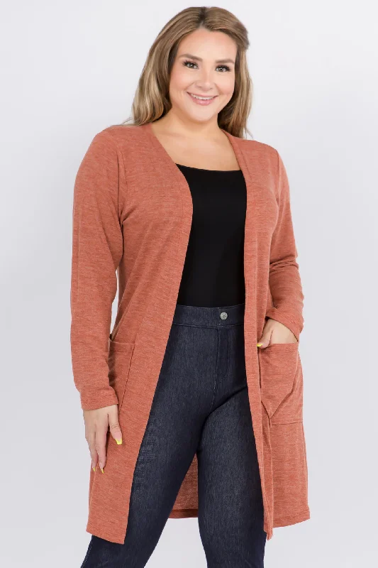 Plus Size Looks So Perfect Two Pocket Cardigan