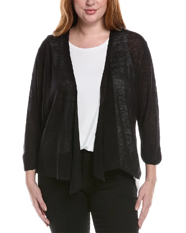 NIC+ZOE Plus Linen-Blend Cardigan