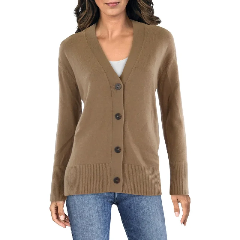 Weekend Womens V Neck Long Sleeve Cardigan Sweater