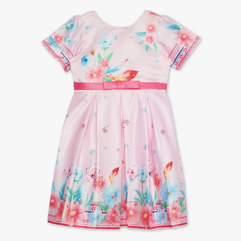 Girls Regular Fit Printed Dress