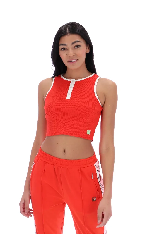 Tyla Ribbed Cropped Vest