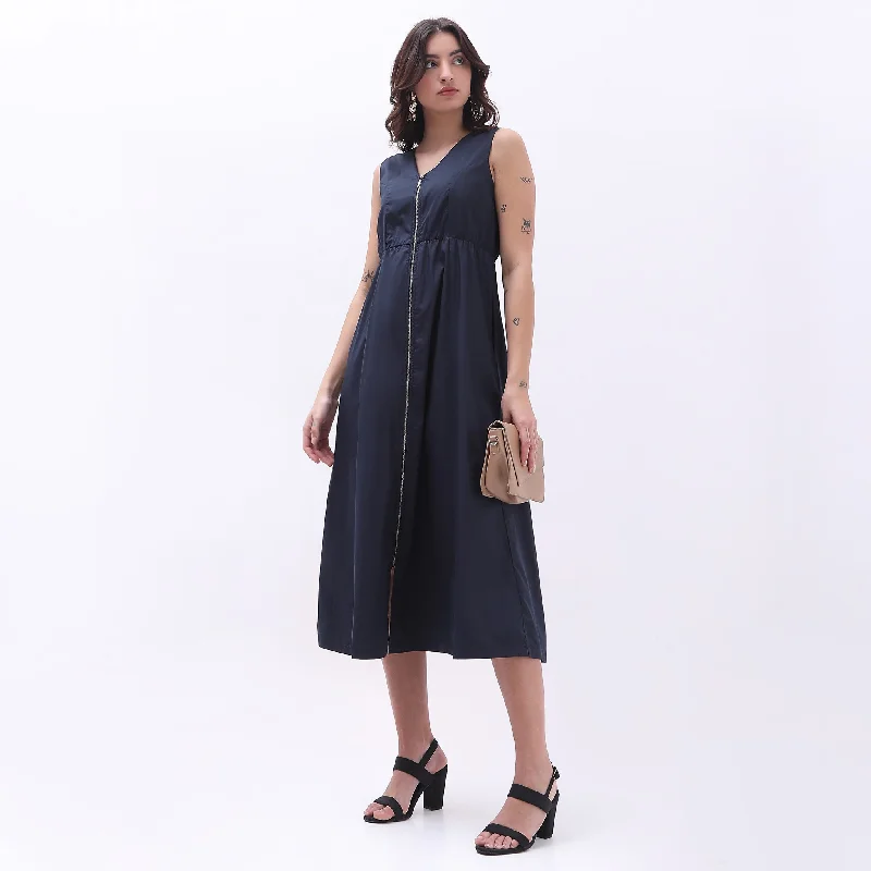 Regular Fit Solid Dress