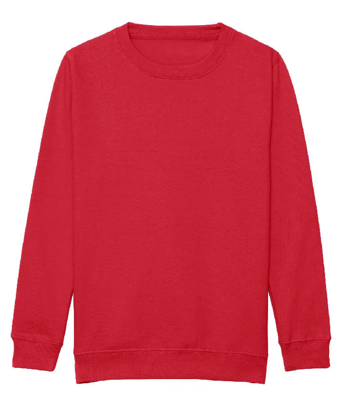 Fire Red - Kids AWDis sweatshirt