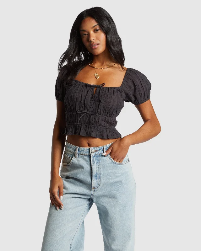 Womens Sun Kissed Crop Top