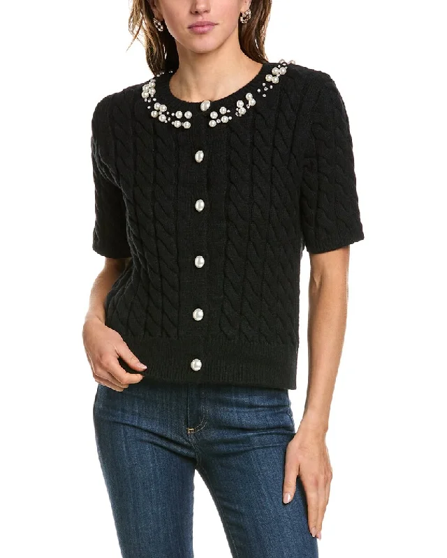 BCBGMAXAZRIA Cable Knit Cardigan