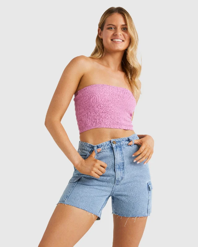 Womens Beach Babe Crop Top