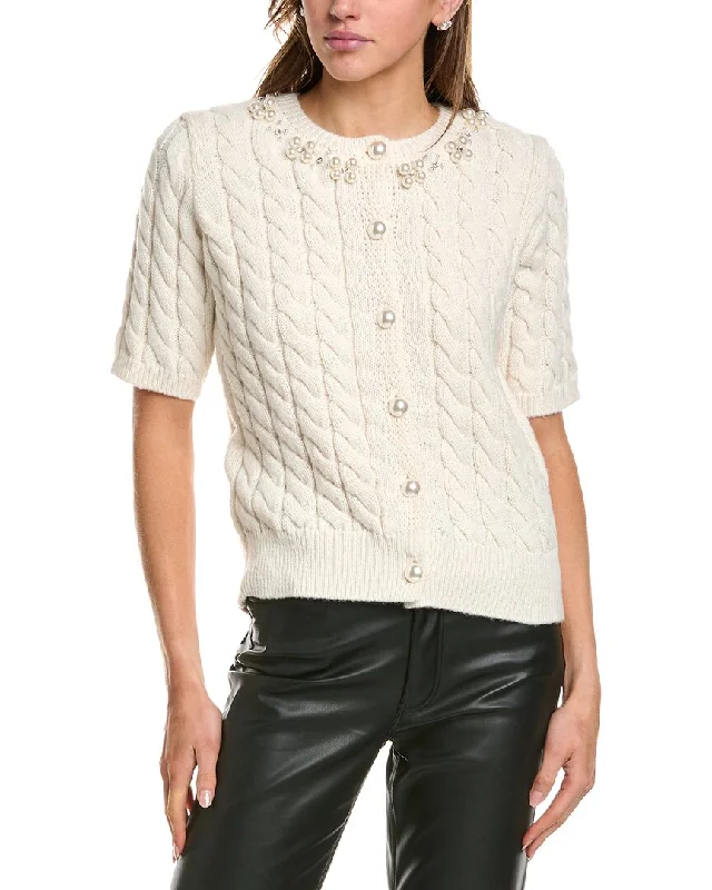 BCBGMAXAZRIA Cable Knit Cardigan