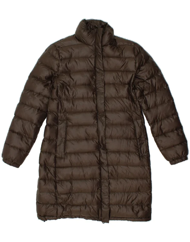 ASPESI Womens Padded Coat UK 14 Medium Brown Nylon