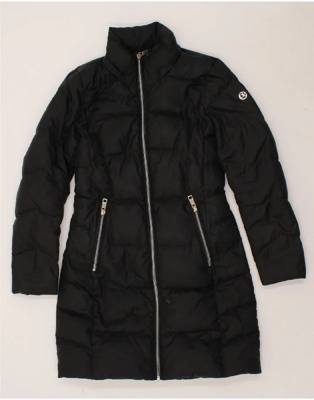 CALVIN KLEIN Womens Padded Coat UK 10 Small Black Polyester