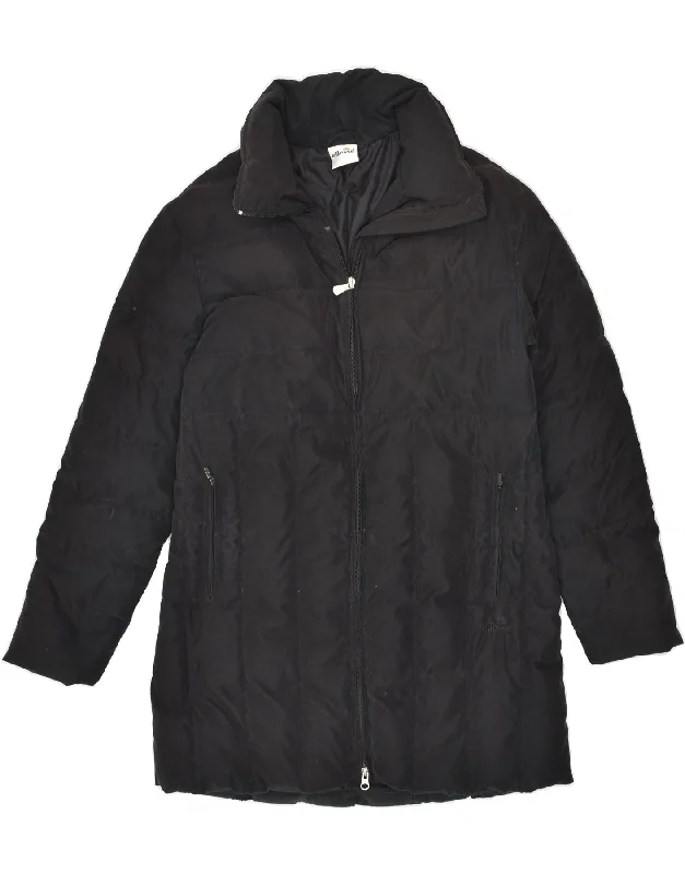 ELLESSE Womens Padded Coat UK 14 Large Black Polyester