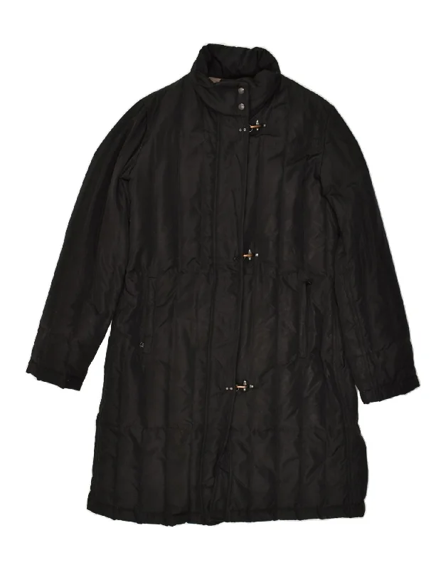 FAY Womens Padded Coat UK 18 XL Black Polyamide