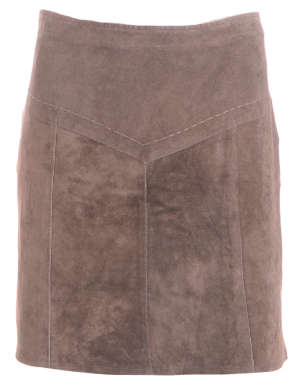 Reworked Robyn Suede Skirt