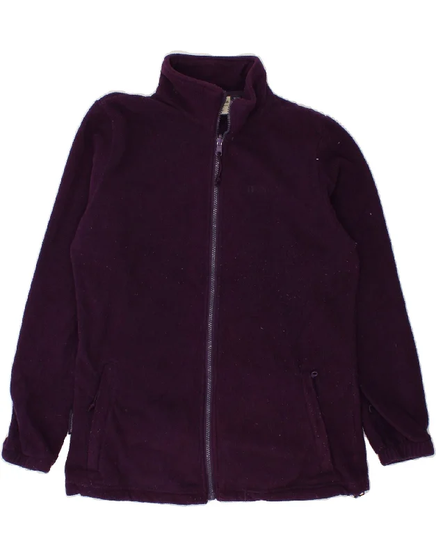 MOUNTAIN WAREHOUSE Womens Fleece Jacket UK 14 Large Purple Polyester