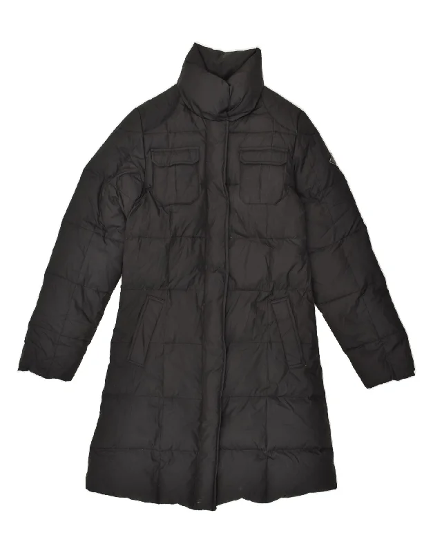 RIFLE Womens Padded Coat UK 10 Small Black Polyester