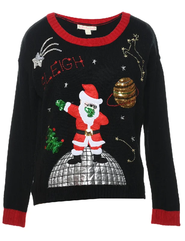 Santa Claus Christmas Jumper - L