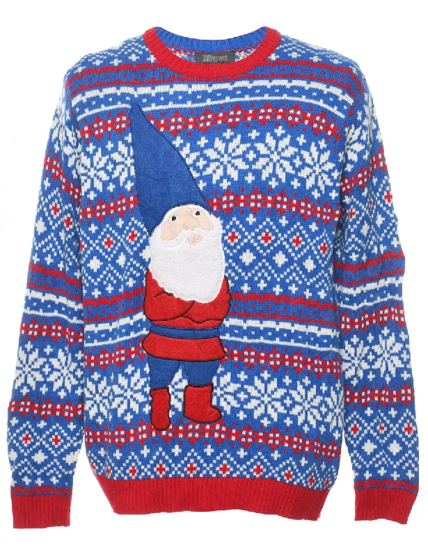 Santa Claus Christmas Jumper - L