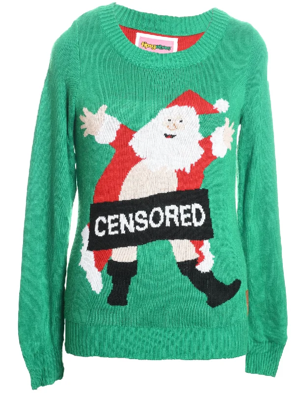 Santa Claus Christmas Jumper - M