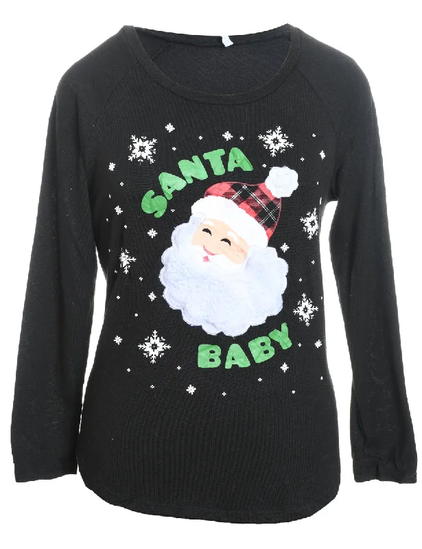 Santa Claus Christmas Jumper - M