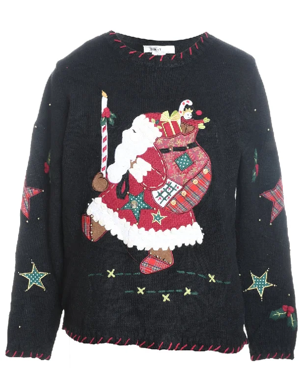 Santa Claus Christmas Jumper - M