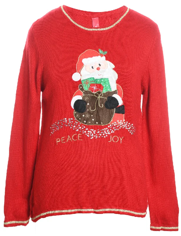 Santa Claus Christmas Jumper - M