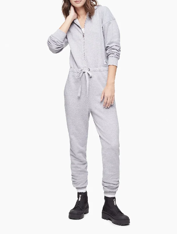 Calvin Klein Hooded Sweat Jumpsuit - Women